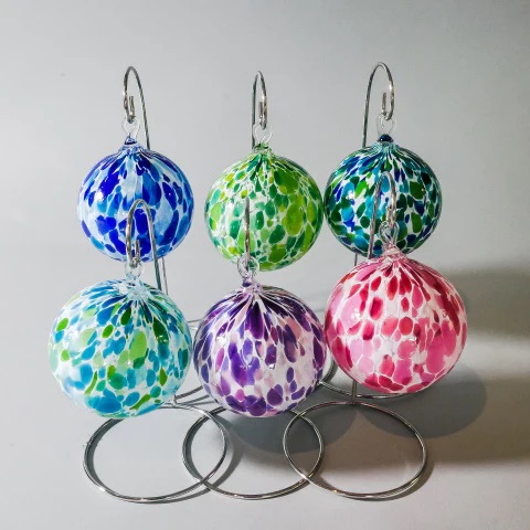 Art By Fire glass ornaments