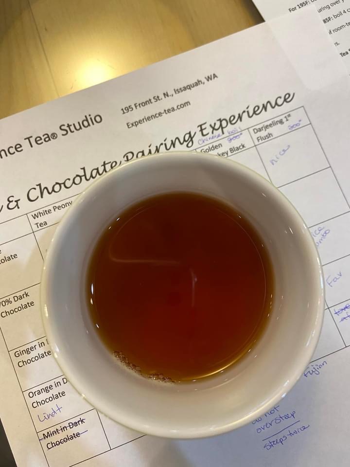 Experience Tea chocolate pairing