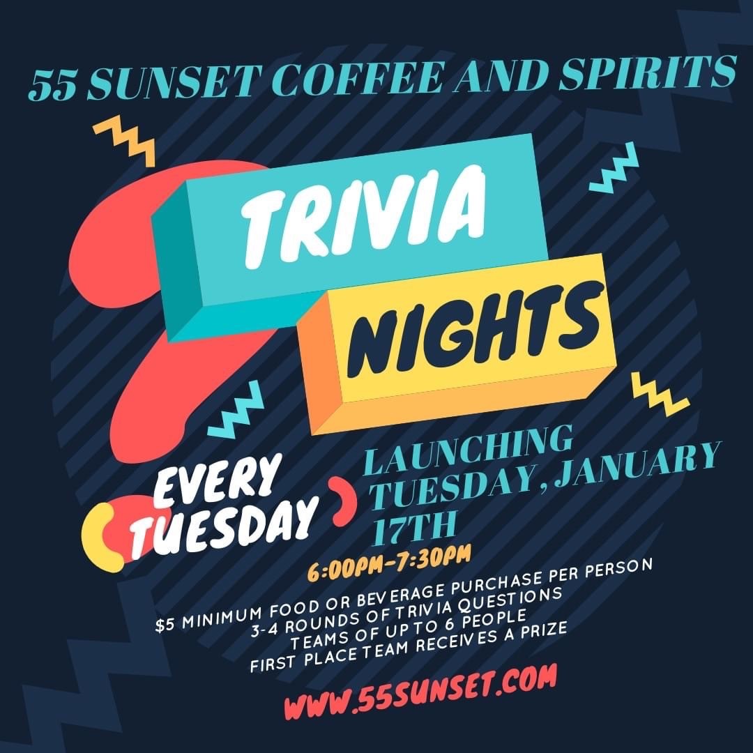 Trivia Nights at 55 Sunset Coffee