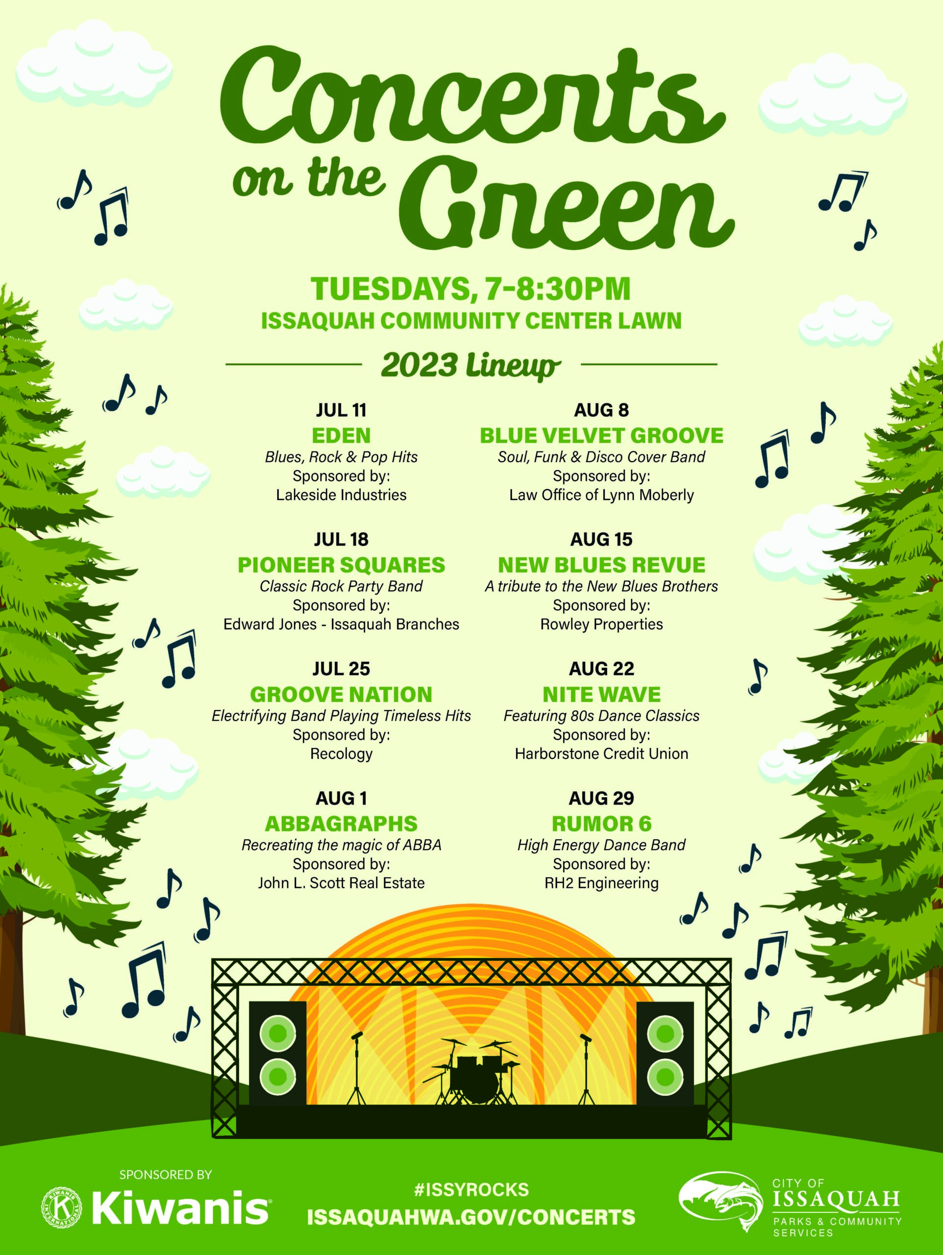 Issaquah Concerts on the Green 2023
