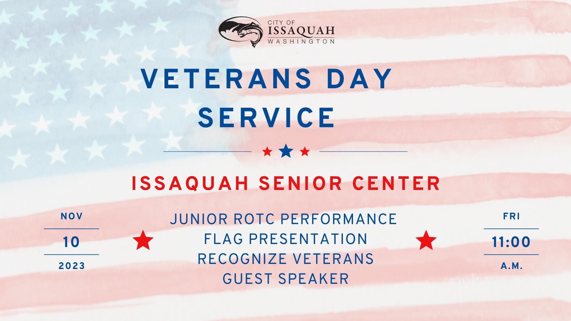 Veterans Day at Senior Center 2023